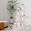 Tiragraffi COSTWAY 140 cm, albero per gatti con Anteprima dell’immagine prodotto 2