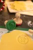 Weihnachts-Keksstempel 1x 5cm rund Holz Silikon Produktbild-Vorschau 7