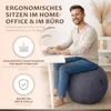 ONVAYA® Gymnastikball 65cm mit Bezug | Rutschfester Produktbild-Vorschau 6