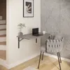 AKKE Light Graphite Wandklapptisch mit abgerundeten ecken Produktbild-Vorschau 5