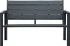 vidaXL Gartenbank 120 cm HDPE Grau Holz-Optik Produktbild-Vorschau 1