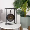 Kovové stolové hodiny 20x31 cm čierne Náhľad obrázku produktu 9