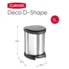 Curver Tretmülleimer Deco Oval 5L Silbern Produktbild-Vorschau 1