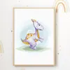 Dinosaurier Bilder 6er Set DIN A4 Kinderzimmer Wandbilder Produktbild-Vorschau 4