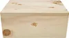 A wooden bread box with a lid. Produktbild-Vorschau