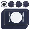 8pcs Tischsets Polyurethanrutschfeste wasserdichte Produktbild-Vorschau 1