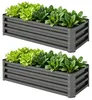 Outsunny 2er-Set Hochbeet Blumenhochbeet Produktbild-Vorschau 1