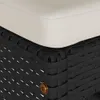 vidaXL Tabouret de bar de jardin avec coussin 2 pcs. noir Voir les images du produit 6