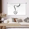 MuchoWow® Wandteppich Wandbehang Gesicht - Abstrakt - Produktbild-Vorschau 2