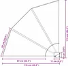 vidaXL Schermatura per balcone 115 x 115 cm in poliestere Anteprima dell’immagine prodotto 8