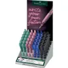 A display stand filled with colorful pens, with a marketing poster in the background. Voir les images du produit