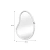 A product shot of an organic mirror with dimensions indicated. Anteprima dell’immagine prodotto