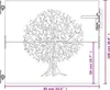 vidaXL Cancello da giardino 85x100 cm in acciaio corten Anteprima dell’immagine prodotto 13
