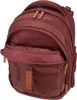 A close-up view of a burgundy backpack. Anteprima dell’immagine prodotto
