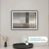 Schwarzer Rahmen Badspiegel mit 70X50cm Produktbild-Vorschau 3