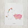 Mr. & Mrs. Panda Fleecedecke Einhorn Schwein - Weiß - Produktbild-Vorschau 5