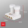 RED OPTICUM LMQP 04H Monoblock Quad LNB 0.1dB - LNB Produktbild-Vorschau 9