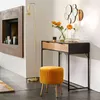 A stylish living room corner with a console table, stool, and fireplace. Produktbild-Vorschau