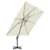 vidaXL Slnečník s hliníkovým stožiarom 300 x 300 cm piesok Náhľad obrázku produktu 2