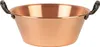 A copper pot with black handles against a white background. Produktbild-Vorschau