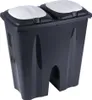 Excellent Houseware Pattumiera a 2 scomparti, plastica, Anteprima dell’immagine prodotto 9