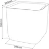KETER Planter Wood Cube Planter - Rozmiar antracytowy. L Podgląd zdjęcia produktu 7