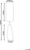 BELIANI Lampa podłogowa jasnobeżowa ceramiczna podstawa z Podgląd zdjęcia produktu 3