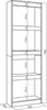 COZY Libreria scaffale, 60x25x186cm, Soggiorno, Ufficio, Anteprima dell’immagine prodotto 4