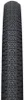 A close-up, straight-on view of a bicycle tire with a prominent tread pattern. Produktbild-Vorschau