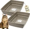 2er Set Katzenklo XXL Katzentoilette offen ohne Deckel Produktbild-Vorschau 1
