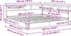 vidaXL Łóżko z regałem i zagłówkiem białe 180 x 200 cm Podgląd zdjęcia produktu 8