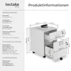 tectake® Vagur mobilní podstavec se 2 zásuvkami na Náhled obrázku produktu 14
