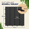 DEUBA® WPC Fliesen 30x30 cm Stecksystem Zuschneidbar Produktbild-Vorschau 2
