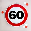 Metallschild mit Verkehrszeichen als Dekoration zum 60. Produktbild-Vorschau 2
