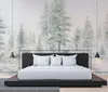 Tadessi Fototapete | Wald | 4.00 m x 2.70 m | Grau | Weiß | Produktbild-Vorschau 3