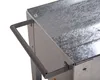 A close-up view of a galvanized metal planter box with a handle. Produktbild-Vorschau
