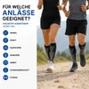 3x Kompressionsstrümpfe Herren Damen Schwarz+Blau+Weiss Produktbild-Vorschau 2