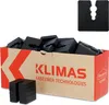 A box filled with black plastic spacers, with a few stacked in the foreground and a single spacer shown enlarged in the upper right corner. Náhled obrázku produktu