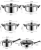 Topfset 12 Teile Edelstahl Kochtopf Set Mit Pfanne Und Produktbild-Vorschau 3