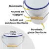 KARL KRÜGER cestino 3l con coperchio smaltato bianco Anteprima dell’immagine prodotto 8