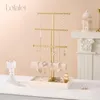 Tier Schmuckhalter mit Velours-Schale für Ketten und Ringe Produktbild-Vorschau 2