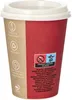 Trinkbecher, Pappe mit Deckel, PS "To Go" 0,3 l Ø 9 cm · Produktbild-Vorschau 4