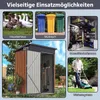 COSTWAY Gartenhaus aus Metall, 1,5m³, Gerätehaus mit Produktbild-Vorschau 7