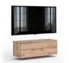 AX LIVING Barvo 100 cm TV Kommode Lowboard Braun Eiche Produktbild-Vorschau 4