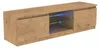 TV skrinka, 140 cm, dub LanceLot, LED osvetlenie, 18 mm, Náhľad obrázku produktu 4