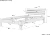 Kieferbett natur Einzelbett Futonbett Produktbild-Vorschau 7