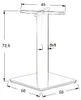 Base per tavolo in acciaio inox SH-3002-6, per ufficio, Anteprima dell’immagine prodotto 15