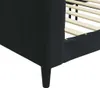 Sofa Z Funkcją Spania, Czarna, 90X200 Cm, Obita Aksamitem Podgląd zdjęcia produktu 6