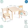 Mamabrum table d'enfant en bois avec 2 chaises - bois de Voir les images du produit 10