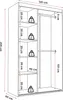 Zweitüriger Schiebetürenschrank Kleiderschrank PEDRI 120 cm Produktbild-Vorschau 7